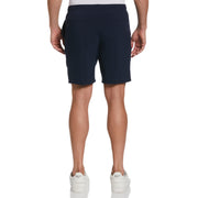 Solid Tennis Shorts In Black Iris