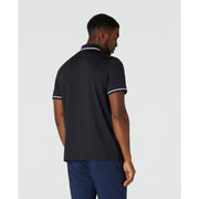 Technical Earl Short Sleeve Golf Polo Shirt In Caviar