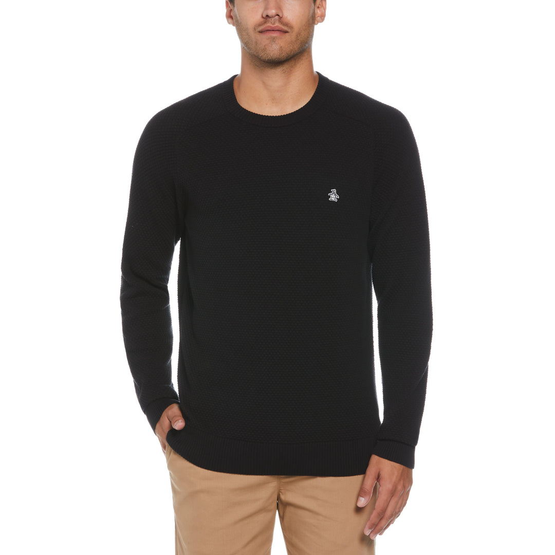Black bubble sleeve sweater store