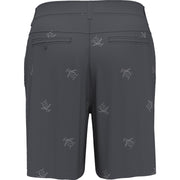 Pete Embroidered Flat Front Golf Shorts In Quiet Shade