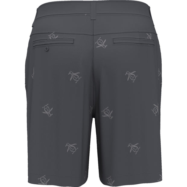 Pete Embroidered Flat Front Golf Shorts In Quiet Shade