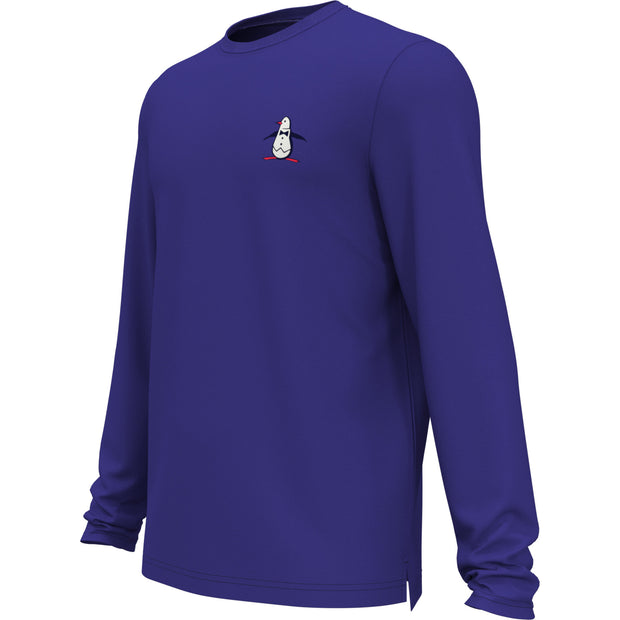 To Do List Long Sleeve Golf T-Shirt In Amparo Blue