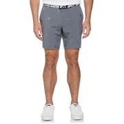 Pete Embroidered Flat Front Golf Shorts In Quiet Shade