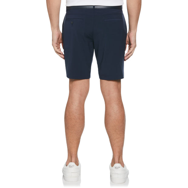 Flat Front Pete Perfomance 8" Golf Shorts In Black Iris