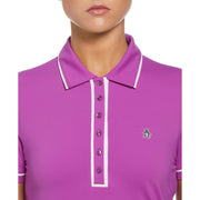 Women's Performance Veronica Short Sleeve Golf Polo Shirt In Purple Cactus Flower