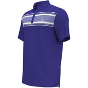 Jack’s Stripe Print Golf Polo Shirt In Amparo Blue