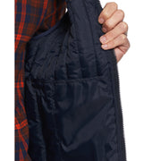 Poly Fill Vertical Channel Vest In Dark Sapphire