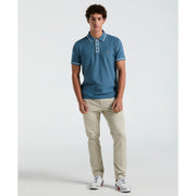 Icons Bentley Mesh Polo Shirt In Copen Blue