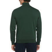 Sticker Pete Fleece Organic Cotton Quarter Zip Sweatshirt In Sycamore