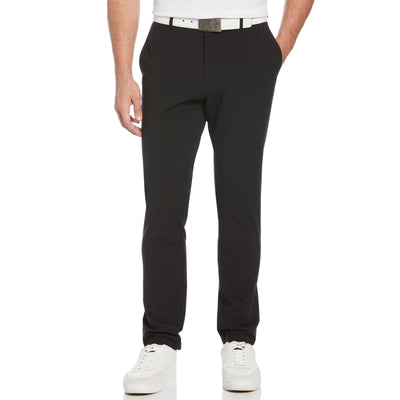 Flat Front Pete Performance Golf Trouser In Caviar