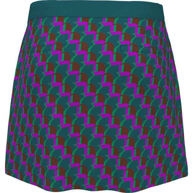 Women's Penguin Printed Golf Skort In Chesapeake Bay