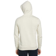 Sticker Pete Pullover Fleece Hoodie In Birch Jasper Heather