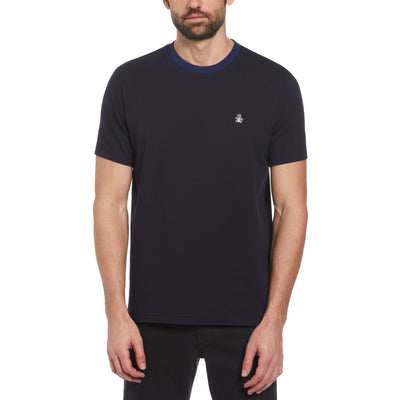 Micro Stripe T-Shirt In Medieval Blue