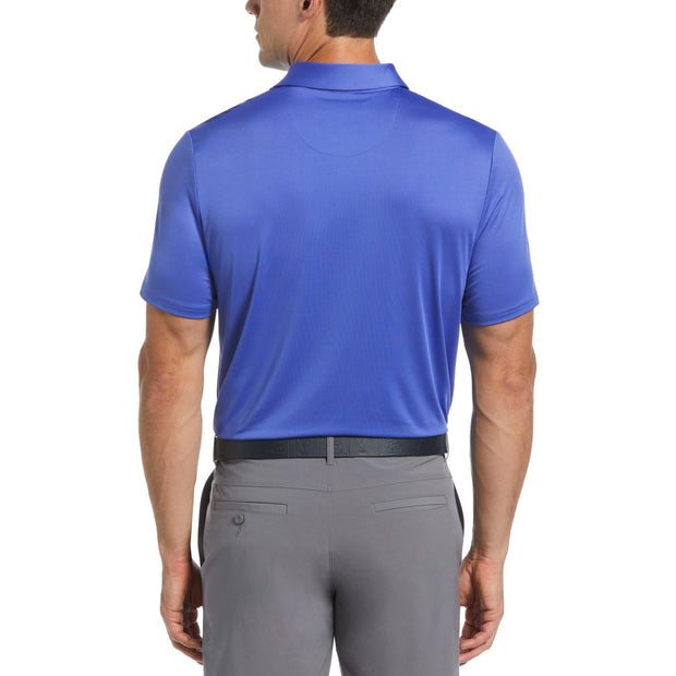 Jack’s Stripe Print Golf Polo Shirt In Amparo Blue