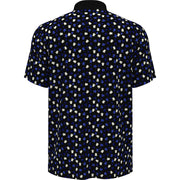 Whimsical Earl Print Golf Polo In Caviar