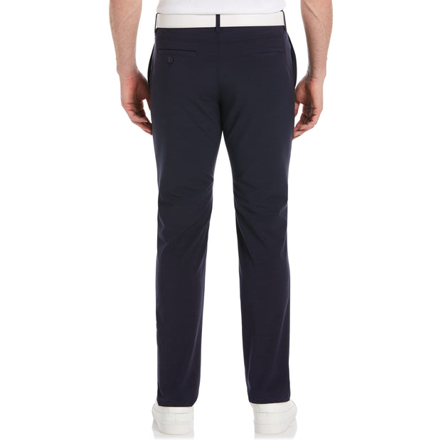 Flat Front Pete Performance Golf Trouser In Black Iris