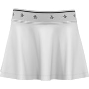 Women's 13" Essential Pete Elastic Waistband Tennis Skort In Bright White