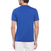 Icons Organic Cotton Jersey TV Pete T-Shirt In Mazarine Blue