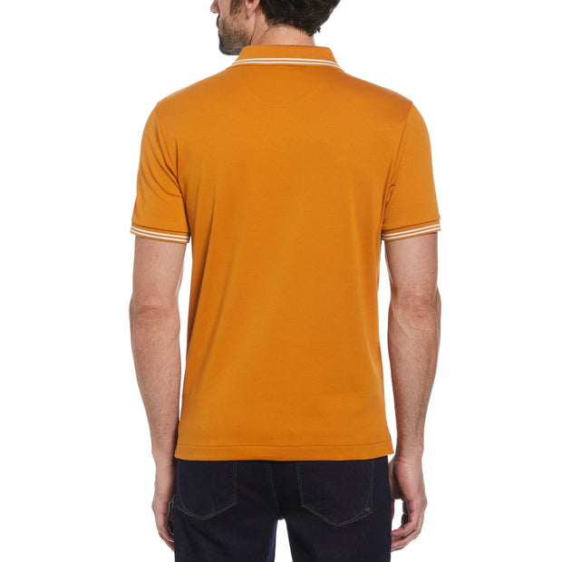 Organic Cotton TV Pete Polo Shirt In Sudan Brown