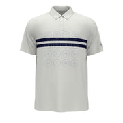 Colour Block Logo Performance Tennis Polo Shirt In Bright White