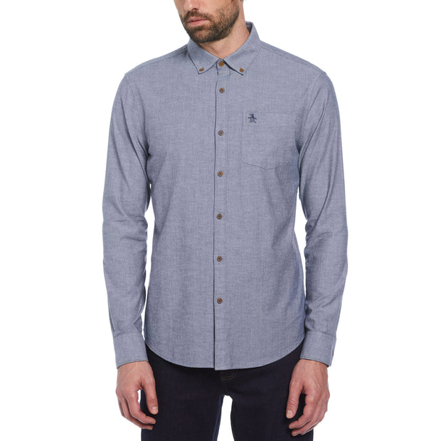 Ecovero™ Blend Chambray Shirt In Sargasso Sea