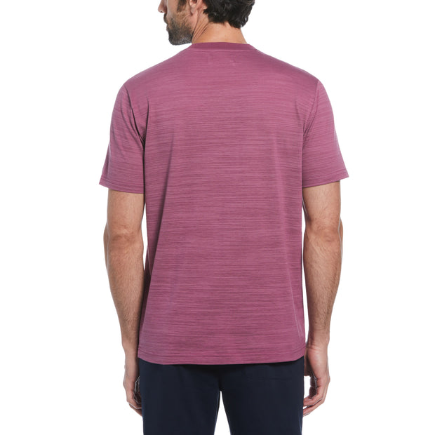 Cotton Slub Pique Fashion Tee In Amaranth