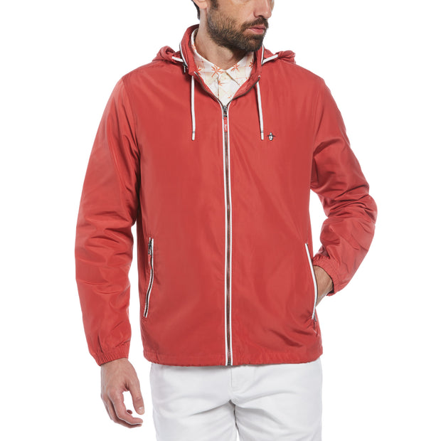 Water Resistant Lined Ratner Jacket In Mineral Red