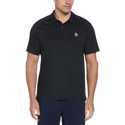 Legacy Gussett Tennis Polo Shirt In Caviar