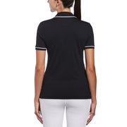 Women's Performance Veronica Short Sleeve Golf Polo Shirt In Caviar