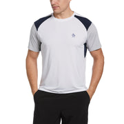 Performance Color Block Tennis T-Shirt In Bright White