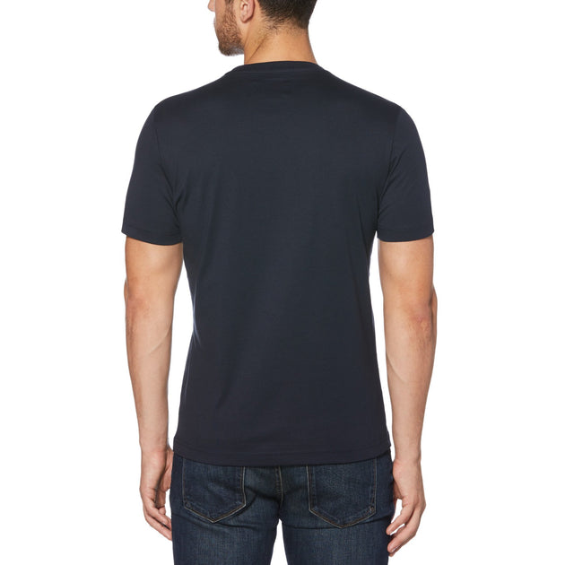 Pin Point Organic Cotton T-Shirt In Blue | Original Penguin®