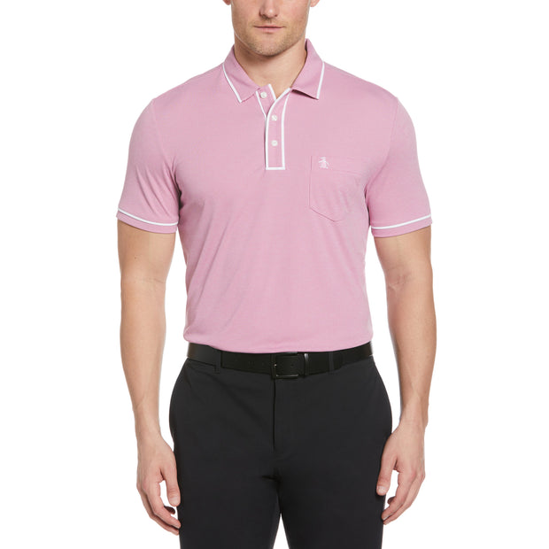 Eco Performance Earl Golf Polo Shirt In Rose Bouquet